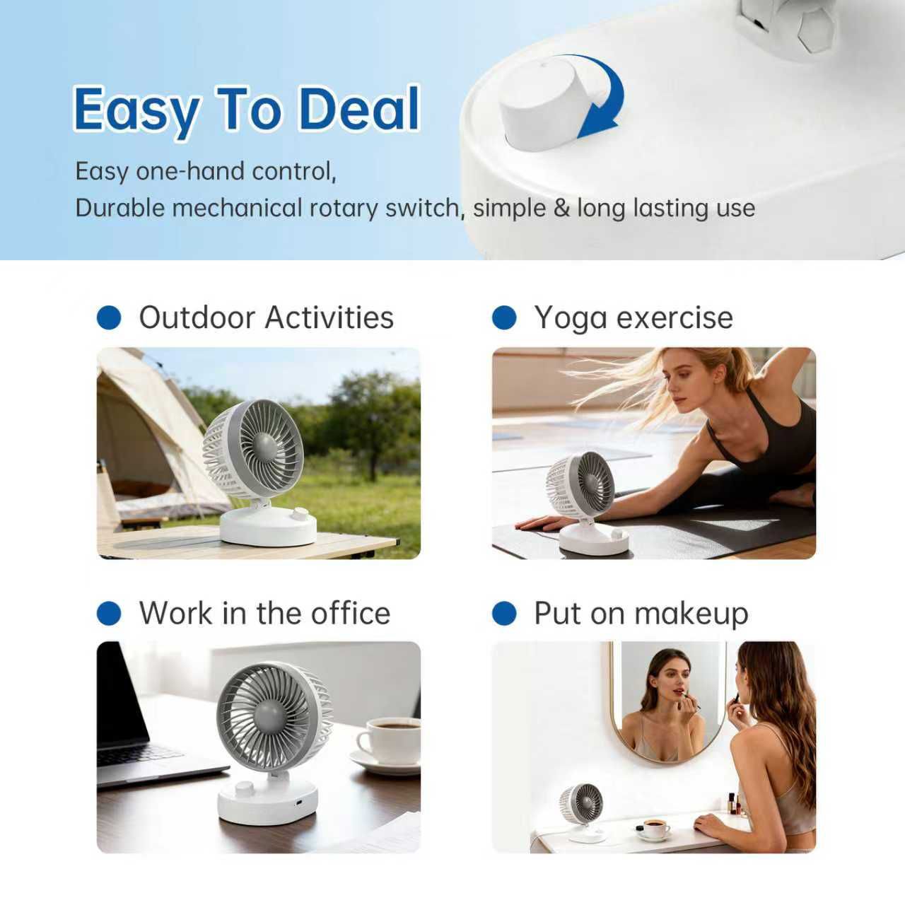 Ventilateurs Rechargeables – Modèles ST-B02 – Image 4